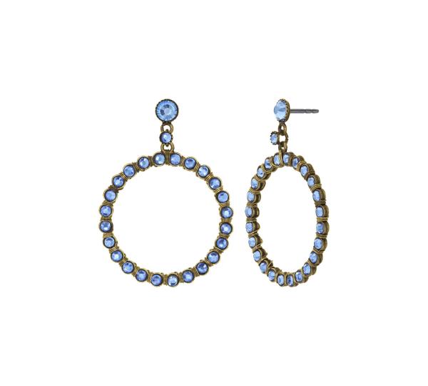 blue - Creole Cristal - Konplott earrings